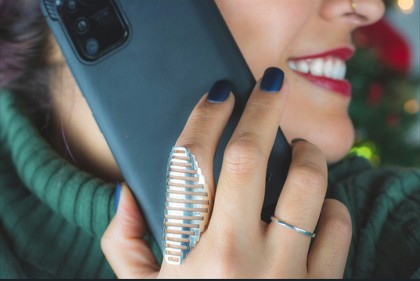 Woman enjoying phone call